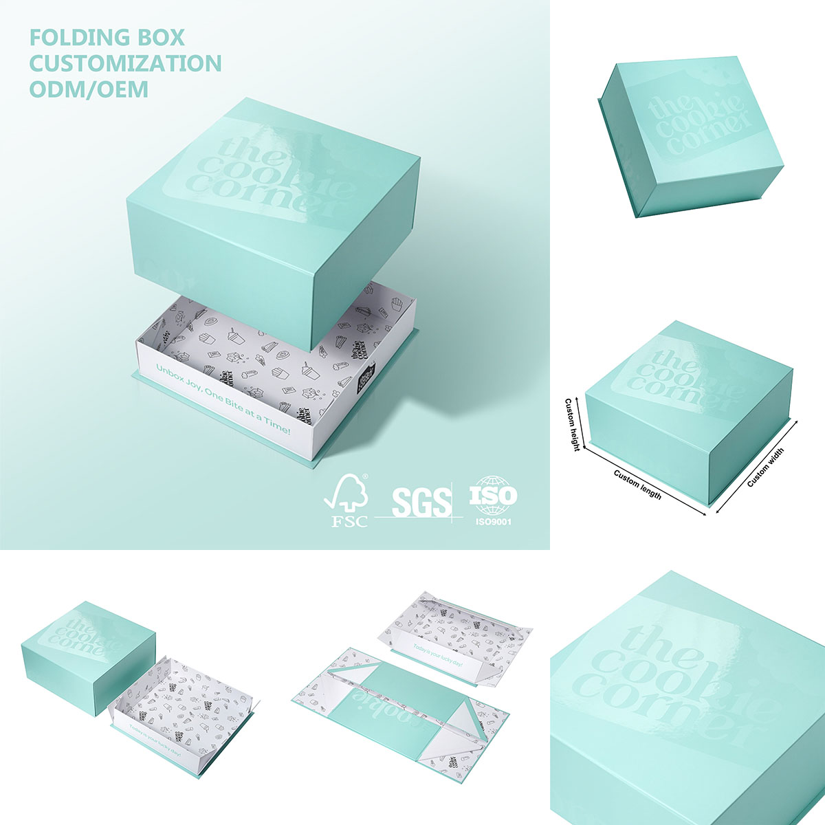 Folding Rigid Lid Box